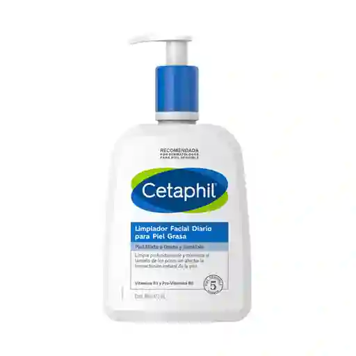 Limpiador Liquido Facial Diario Cetaphil Para Piel Grasa 473ml