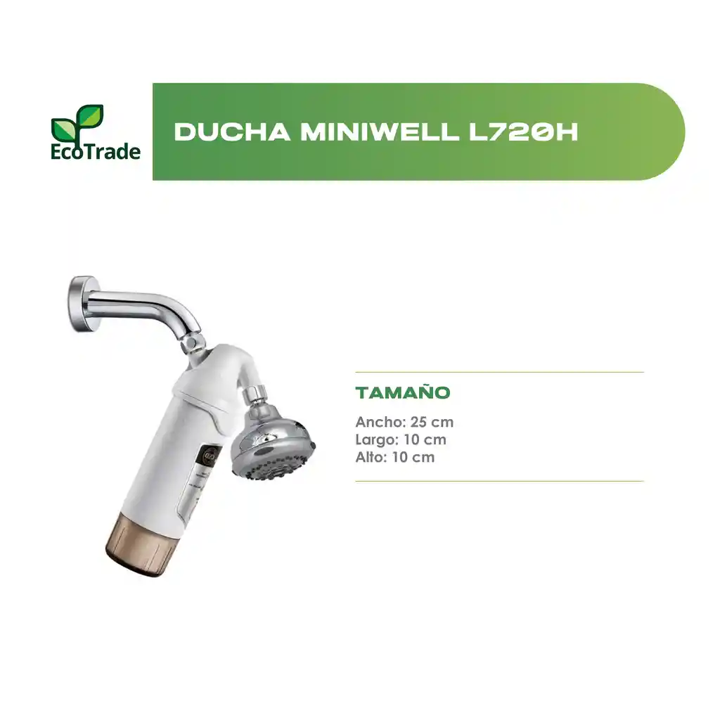 Ducha Purificadora De Agua Miniwell Mas Esponjas Ecotrade