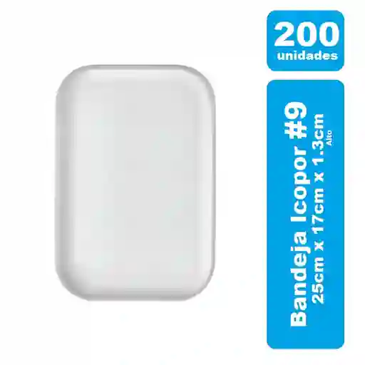 Darnel Bandeja #9 Icopor Blanca X 200und