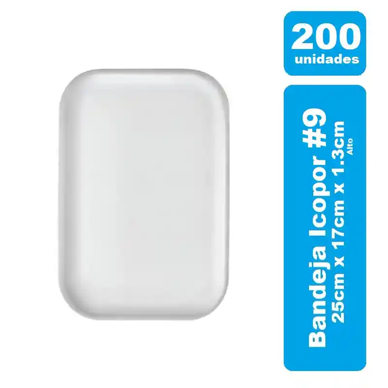 Darnel Bandeja #9 Icopor Blanca X 200und