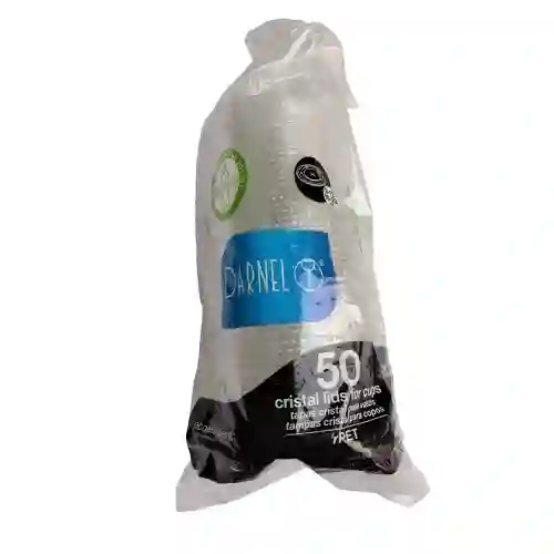 Darnel Tapa Para Vaso Cristal Perforada Plana 9, 10, 12, 16 Y 20 Onz X 50und