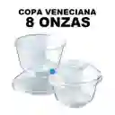 Darnel Copa Veneciana 8 Oz Cristal Con Tapa X 10und