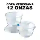 Darnel Copa Veneciana 12 Oz Cristal Con Tapa X 10und