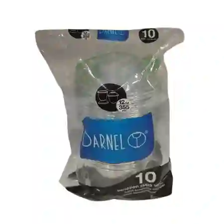 Darnel Copa Veneciana 12 Oz Cristal Con Tapa X 10und