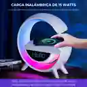Lámpara Led Cargador Inalámbrico Parlante Altavoz Bluetooth