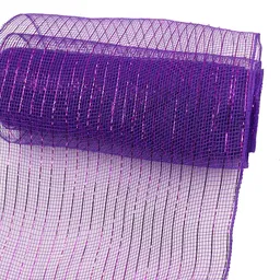 Malla Morada Con Dorado 54 Cm Ancho