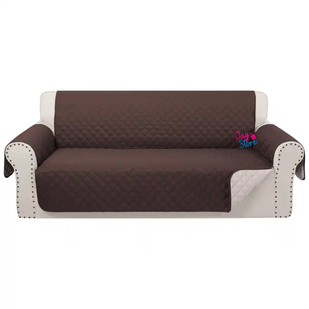 Protector Sofá Forro Mueble Doble Faz 3 Puestos Reversible