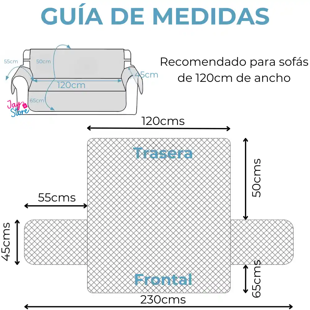 Protector Sofá Forro Mueble Doble Faz 3 Puestos Reversible