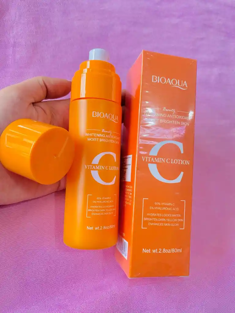 Loción Hidratante Facial Bioaqua Con Vitamina C – Iluminadora Y Antioxidante (80ml)