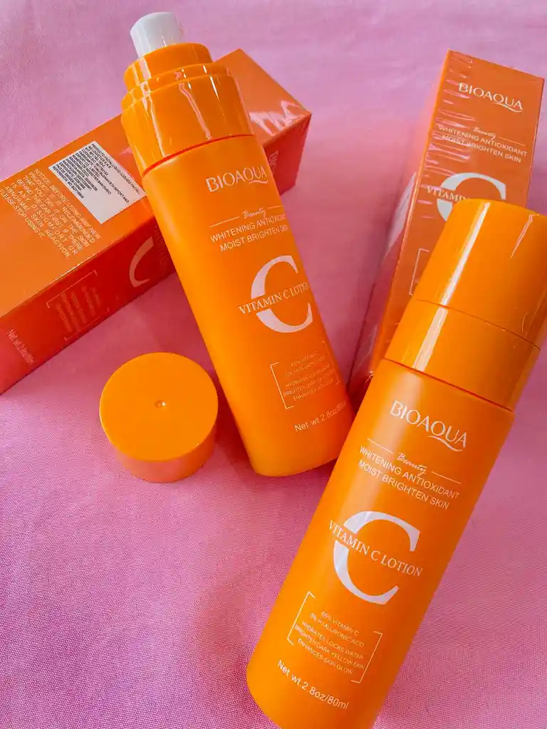 Loción Hidratante Facial Bioaqua Con Vitamina C – Iluminadora Y Antioxidante (80ml)