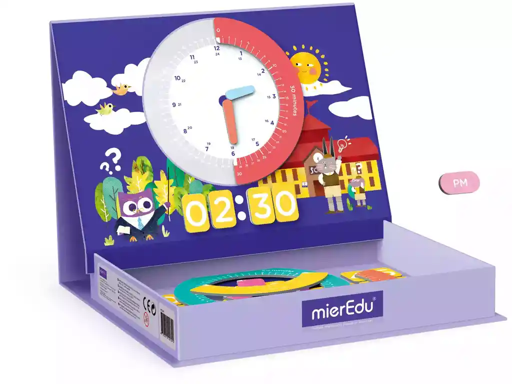 Juego Educativo Magnético Para Aprender La Hora Para Niños
