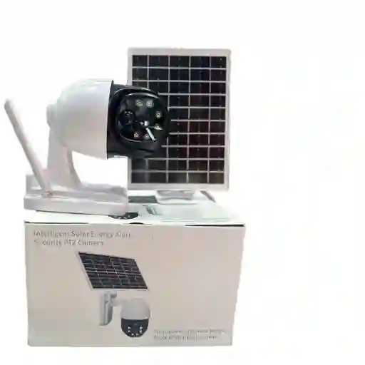 Cámara Ptz Con Panel Solar Para Exteriores