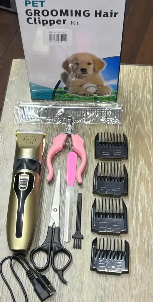 Maquina De Peluquería Canina Kit Mascotas Inalámbrica Full Mascotas