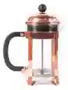 Cafetera Prensa Francesa- 600ml - En Vidrio - Color Oro Rosa
