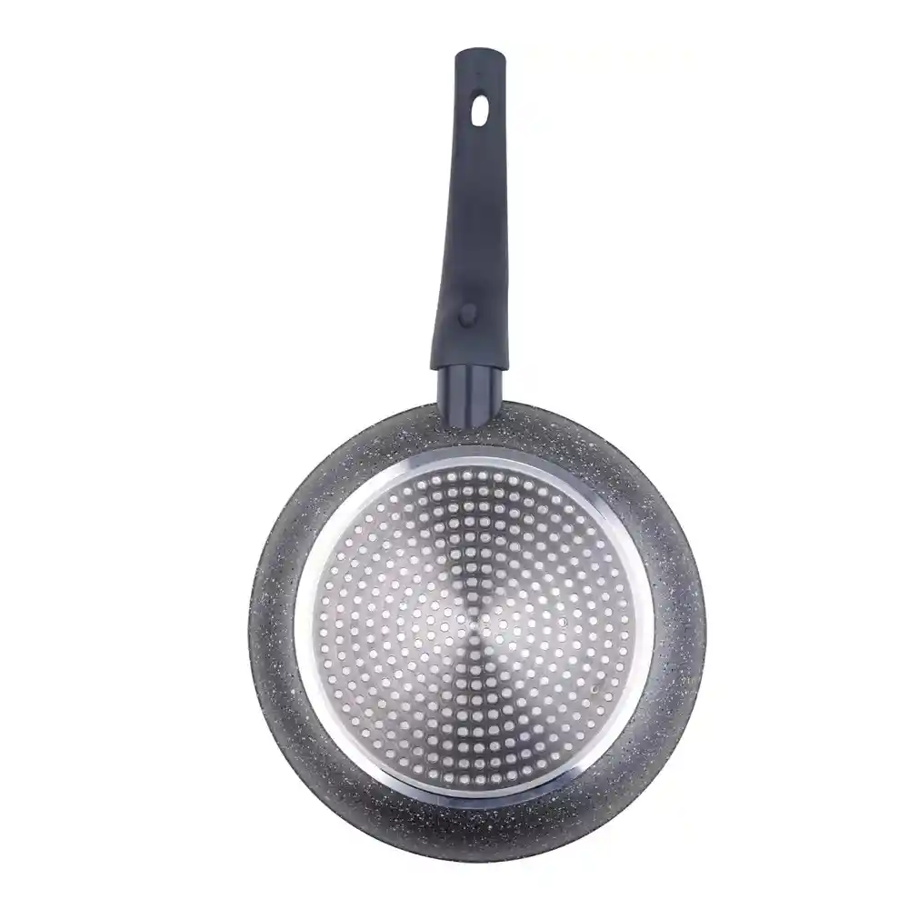 Sartén Antiadherente Mármol Cocina Resistente Oscuro 24cm