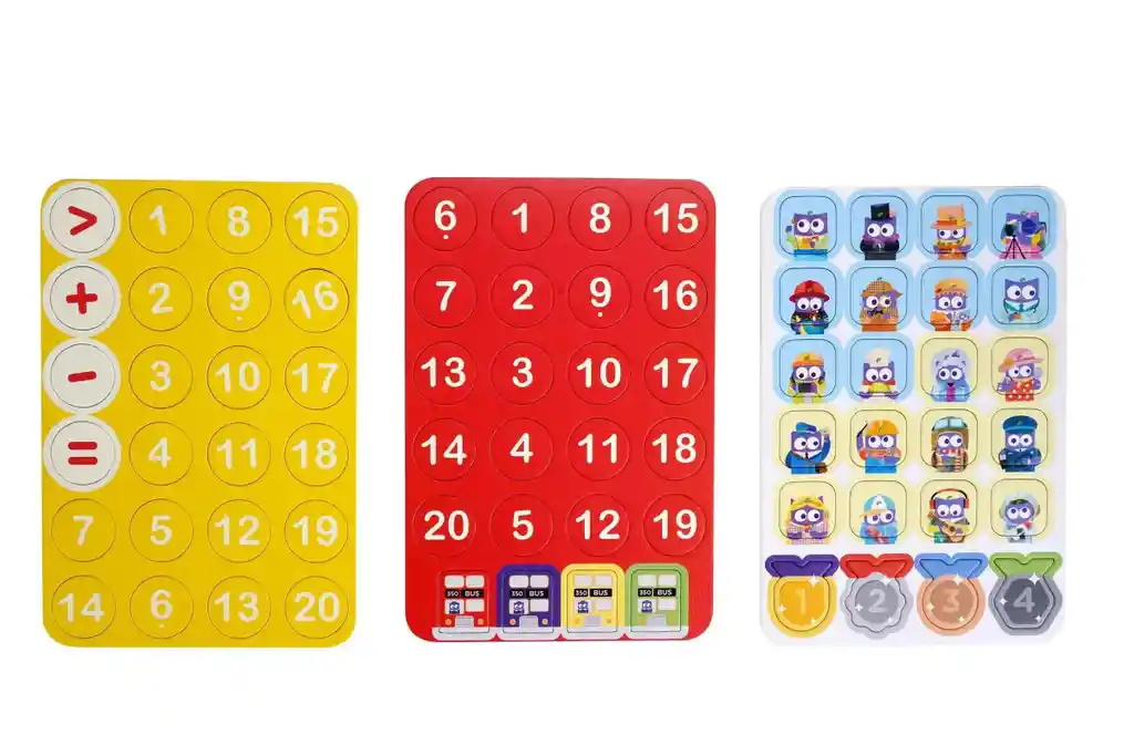 Juego Didáctico Autobús Matemático Para Niños