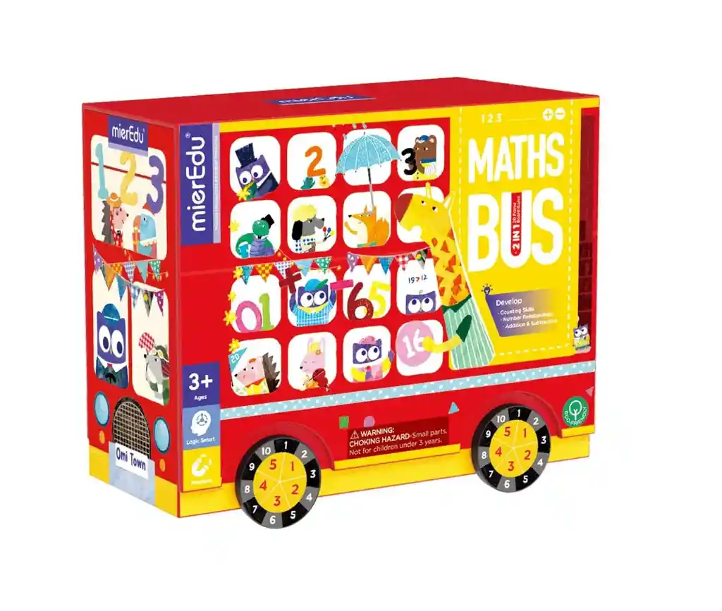 Juego Didáctico Autobús Matemático Para Niños