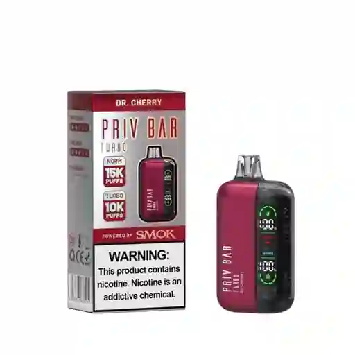 Vaporizador Priv Bar 15.000 Puffs Dr. Cherry
