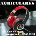 Auriculares Inalámbricos Diadema Luminosa Saz-d01 Roja/negro