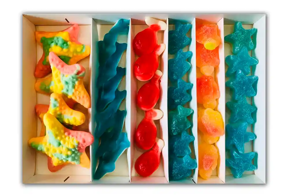 Caja De Dulces Fauna Marina