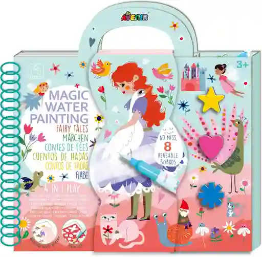 Libro Didáctico De Pintura Mágica Con Agua Para Niños