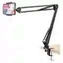 Soporte Brazo Articulado De Suspensión Metálica Con Rosca 1/4 Para Celular, Tablet Y Más