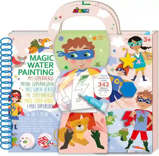 Libro Didáctico De Pintura Mágica Con Agua Para Niños