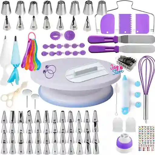 Kit Pasteleria Juego Decoracion Tortas Ponques X137 Piezas