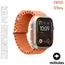 Reloj Inteligente Smartwatch Bluetooth Mobulaa Iw10 Ultra Naranja 49mm