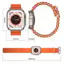Reloj Inteligente Smartwatch Bluetooth Mobulaa Iw10 Ultra Naranja 49mm