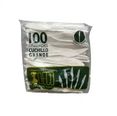 Deco Cuchillo Blanco X 100und