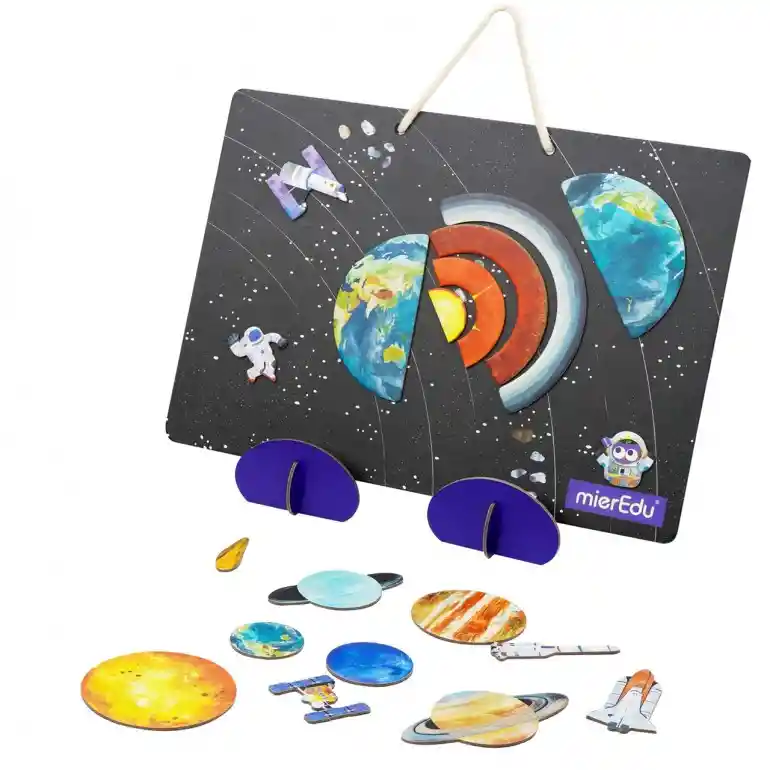 Juego Didáctico Pizarra Magnética Sistema Solar Para Niños