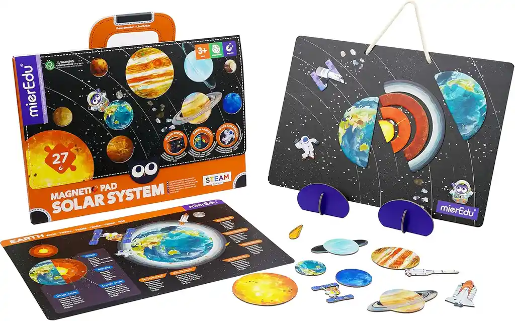 Juego Didáctico Pizarra Magnética Sistema Solar Para Niños
