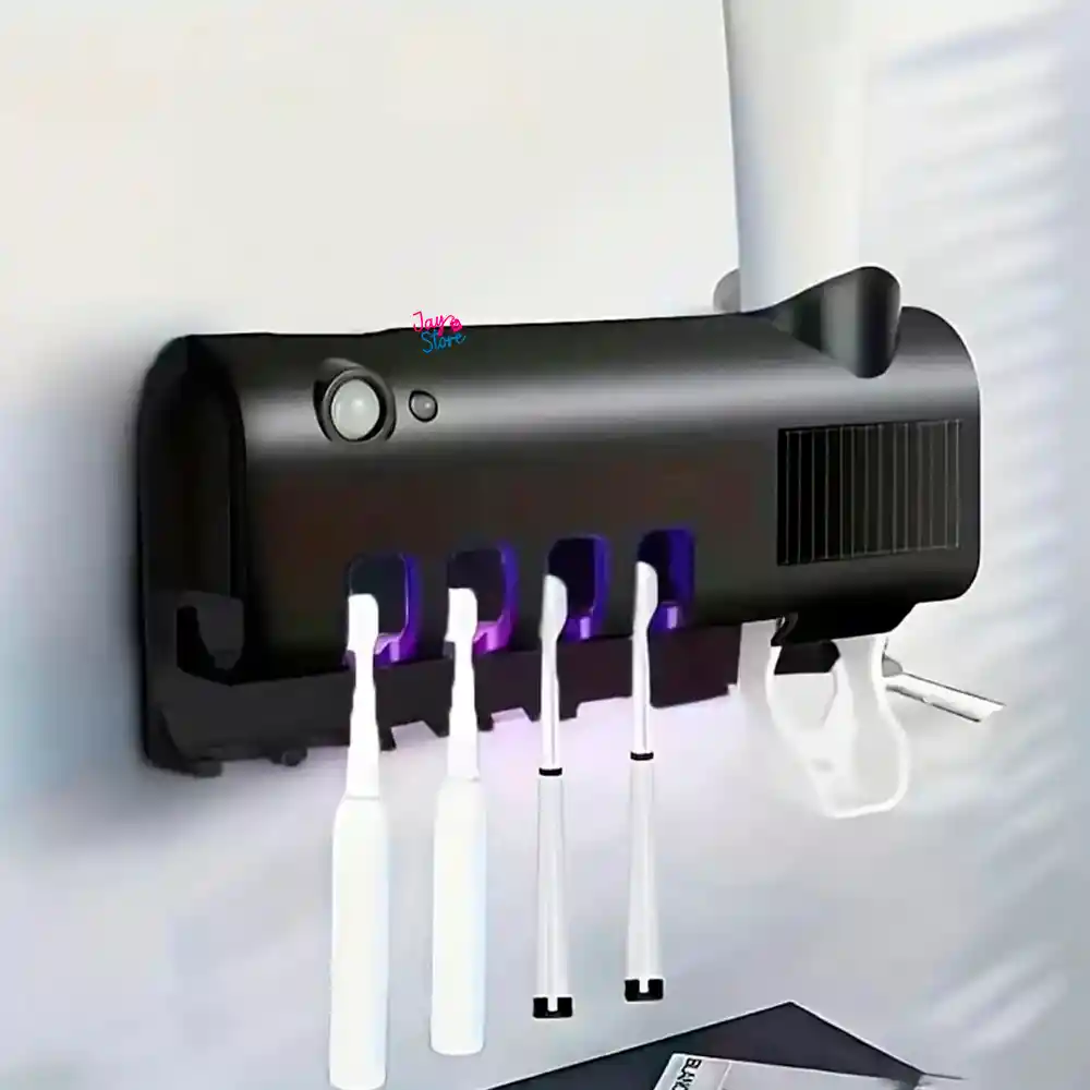 Soporte Cepillos Dispensador Crema Dental Esterilizador Uv