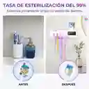 Soporte Cepillos Dispensador Crema Dental Esterilizador Uv