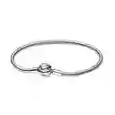 Pulsera Brazalete Pandora Cierre De Nudo 592422c00 Plata 925 Talla 18cm