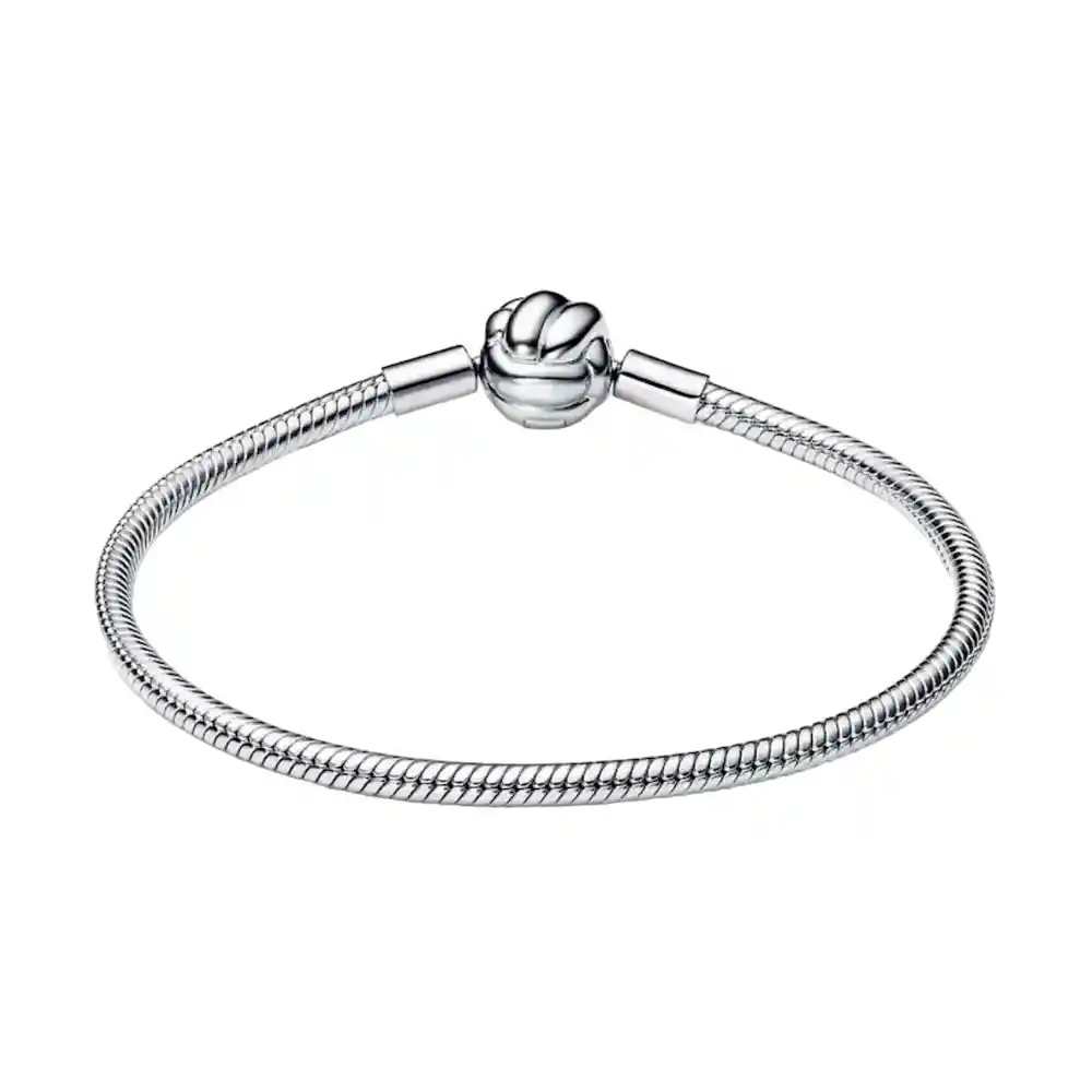Pulsera Brazalete Pandora Cierre De Nudo 592422c00 Plata 925 Talla 18cm