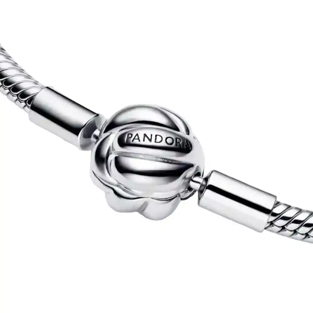 Pulsera Brazalete Pandora Cierre De Nudo 592422c00 Plata 925 Talla 18cm