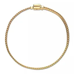 Pulsera Brazalete Pandora Reflexions Broche Bañado En Oro 567712 Plata 925 -18cm