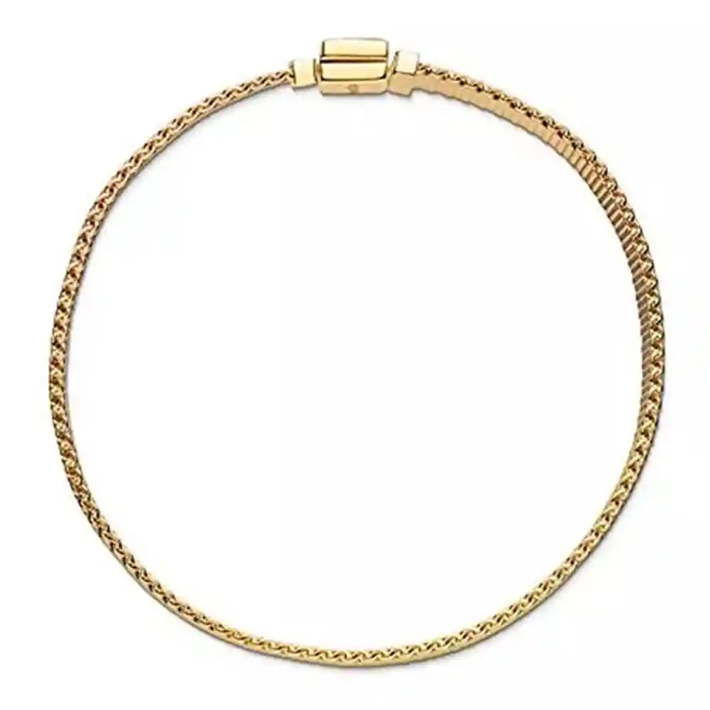 Pulsera Brazalete Pandora Reflexions Broche Bañado En Oro 567712 Plata 925 -18cm