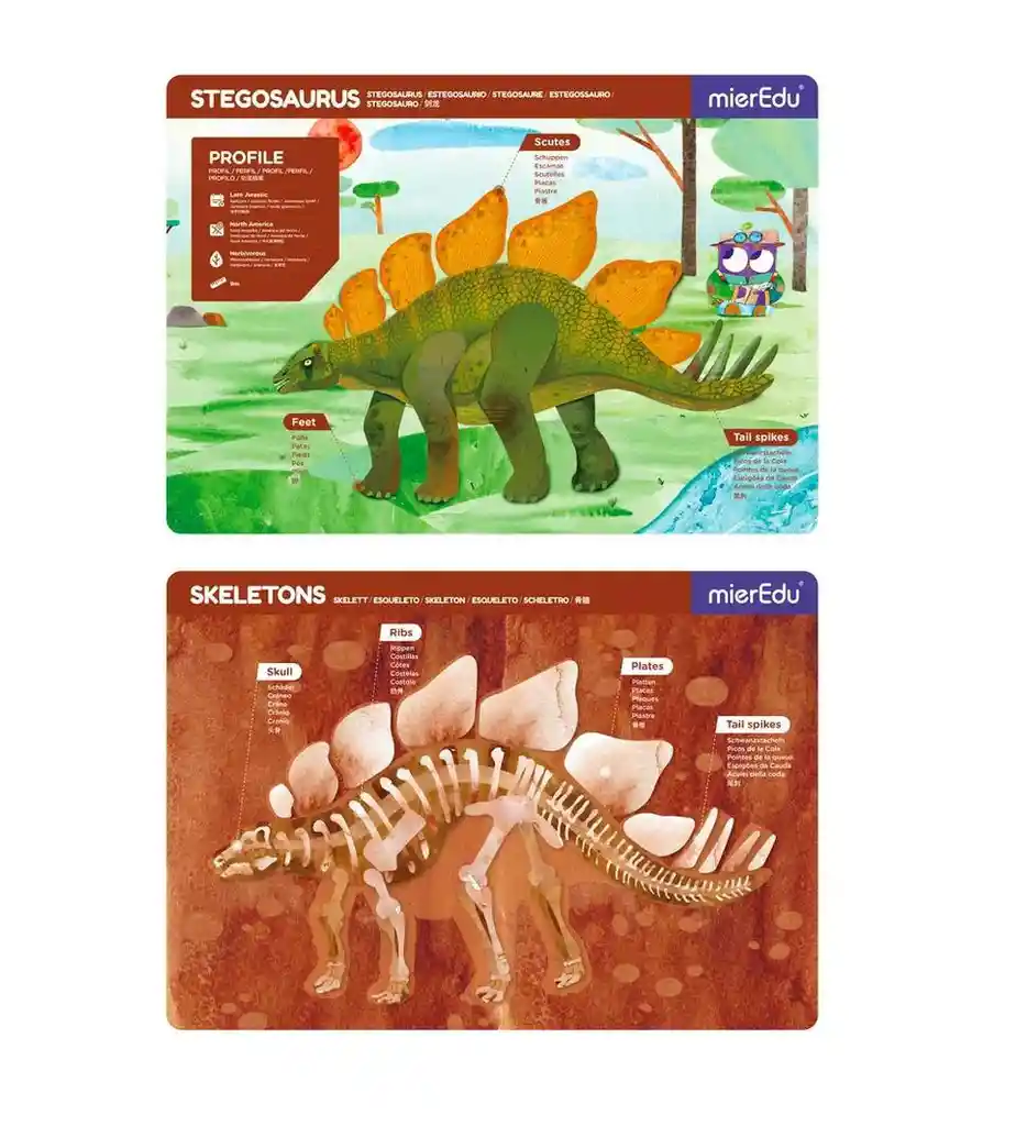 Juego Didáctico Pizarra Magnética Dinosaurios Para Niños