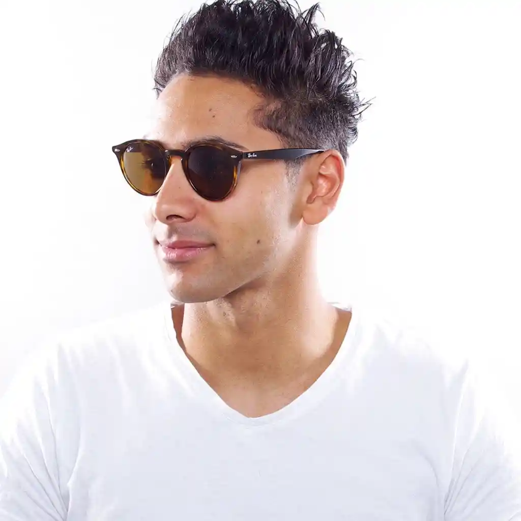 Gafas De Sol Ray Ban Round Highstreet Rb2180 710/73 Color Marrón Talla 51mm