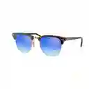 Gafas De Sol Ray Ban Clubmaster Rb3016 990/7q Color Celeste Espejado Talla 51mm