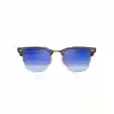 Gafas De Sol Ray Ban Clubmaster Rb3016 990/7q Color Celeste Espejado Talla 51mm