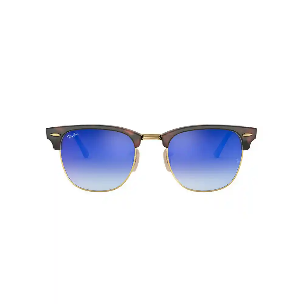 Gafas De Sol Ray Ban Clubmaster Rb3016 990/7q Color Celeste Espejado Talla 51mm