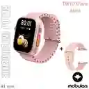 Reloj Inteligente Smartwatch Bluetooth Mobulaa Iw10 Ultra Mini Rosado 41mm