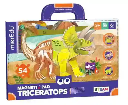 Juego Didáctico Pizarra Magnética Triceratops Para Niños