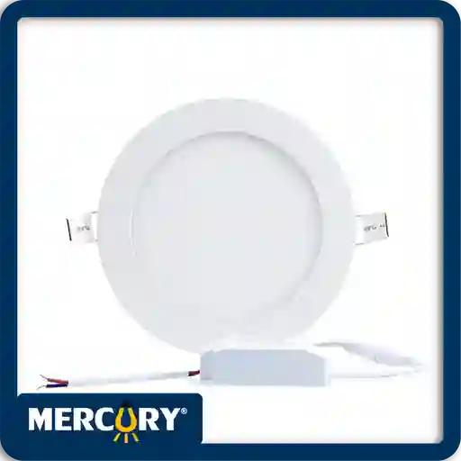 Lampara Panel Led 12w Redondo Mercury Incrustar