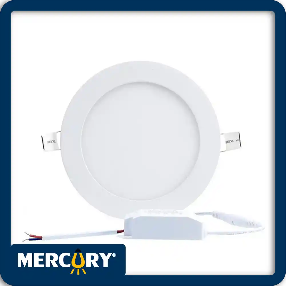 Lampara Panel Led 12w Redondo Mercury Incrustar