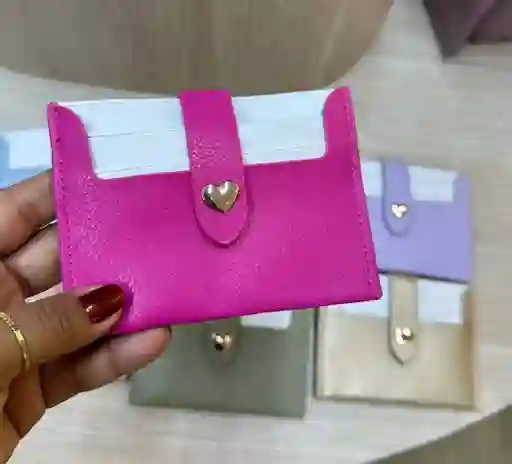 Tarjetero Para Dama Fucsia